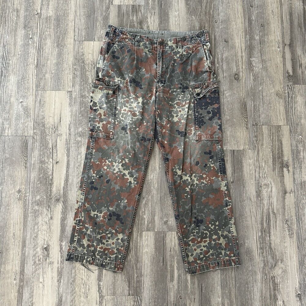 Vintage Military German Camo Cargo Pants Size 36x30